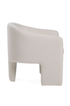 White Three-Legged Accent Chair | OROA Modern Khan | Oroa.com