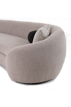 Gray Curved Sectional Sofa | OROA Modern Kilmer | Oroa.com