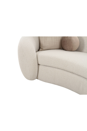 Curved White Sectional Sofa | OROA Modern Kilmer | Oroa.com