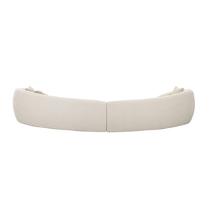   Curved White Sectional Sofa | Oroa.com