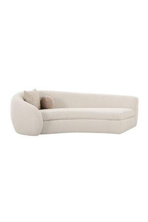Curved White Sectional Sofa | OROA Modern Kilmer | Oroa.com