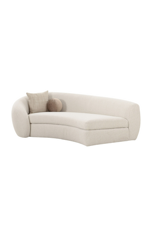Curved White Sectional Sofa | OROA Modern Kilmer | Oroa.com