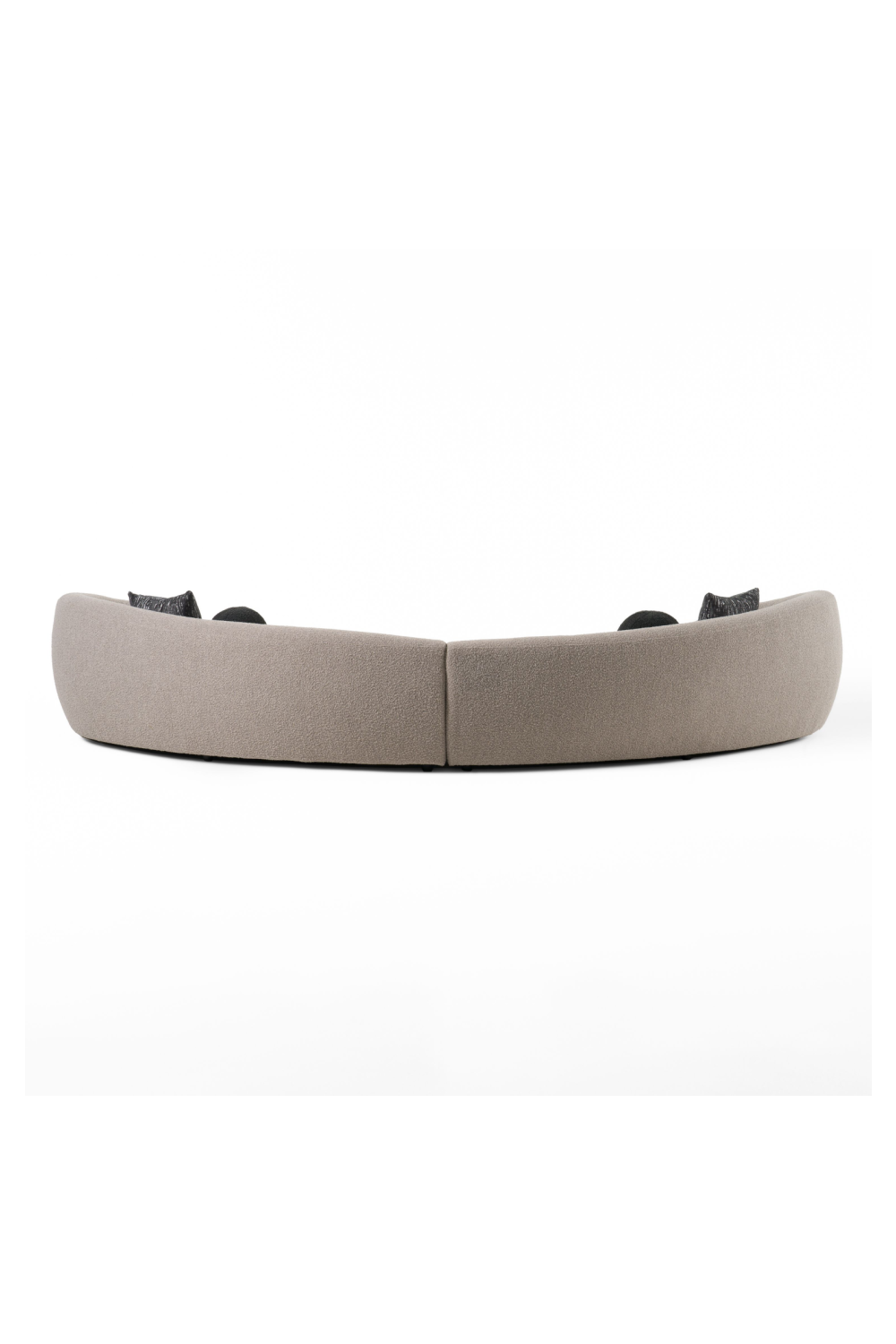 Gray Curved Sectional Sofa | OROA Modern Kilmer | Oroa.com
