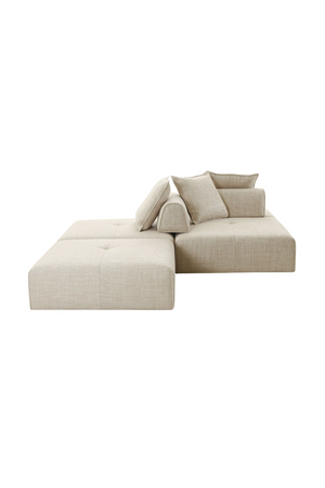 Beige Square Modular Accent Chair | OROA Modern Mondo | Oroa.com