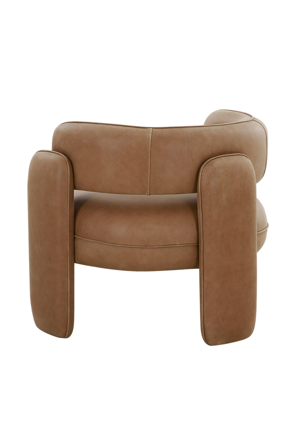 Brown Leather Accent Chair | OROA Modern Tioga | Oroa.com