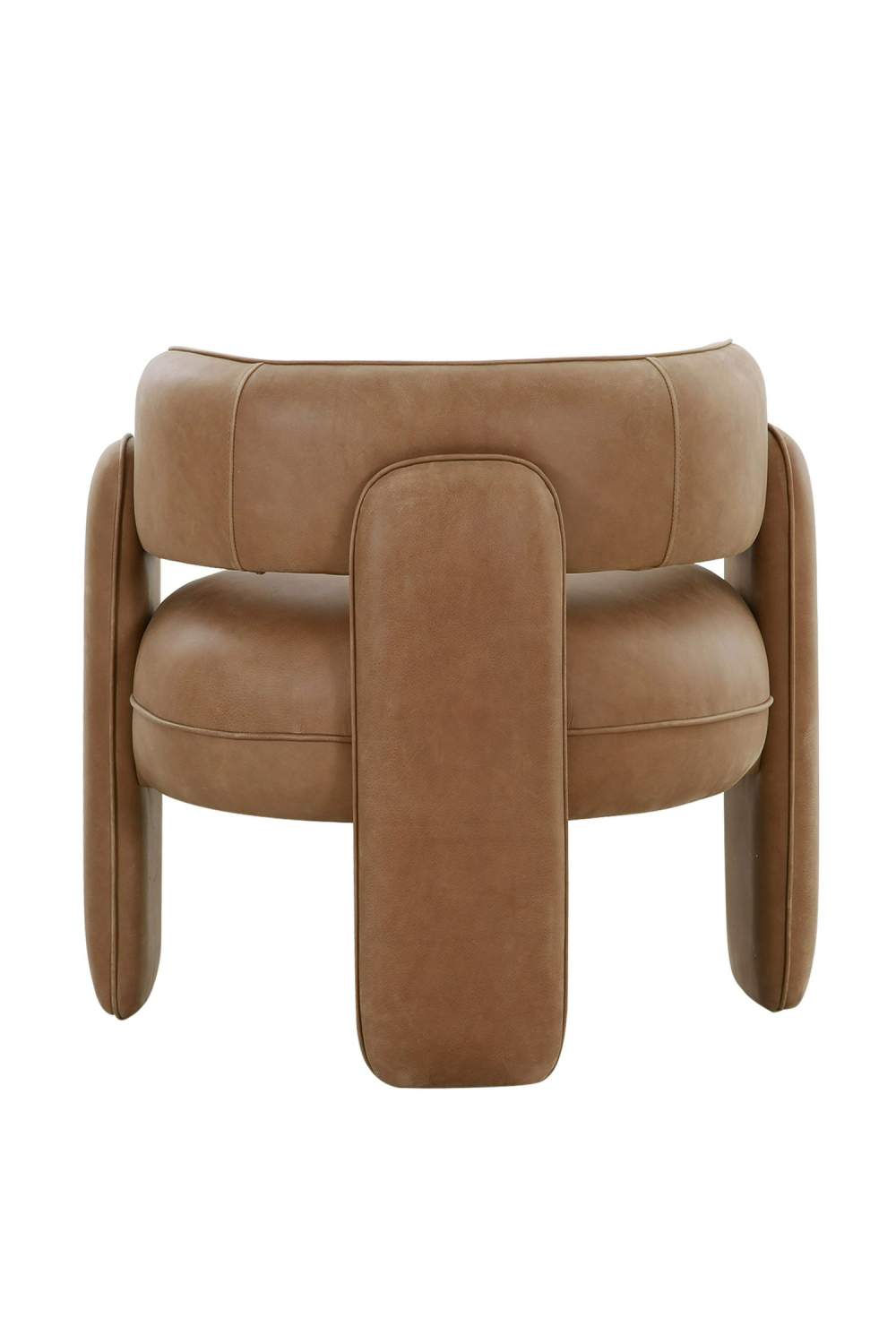 Brown Leather Accent Chair | OROA Modern Tioga | Oroa.com
