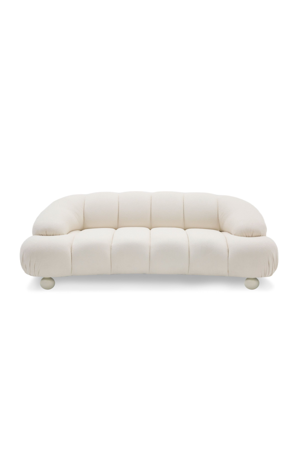 White Channeled Loveseat | OROA Modern Duran | Oroa.com