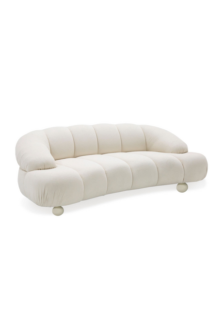 White Channeled Loveseat | OROA Modern Duran | Oroa.com