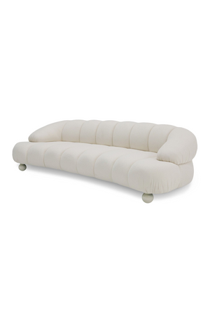 White Channeled 4-Seater Sofa | OROA Modern Duran | Oroa.com