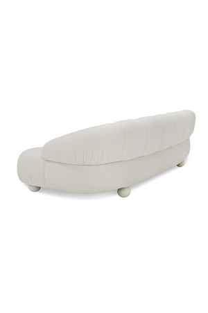 White Channeled 4-Seater Sofa | OROA Modern Duran | Oroa.com