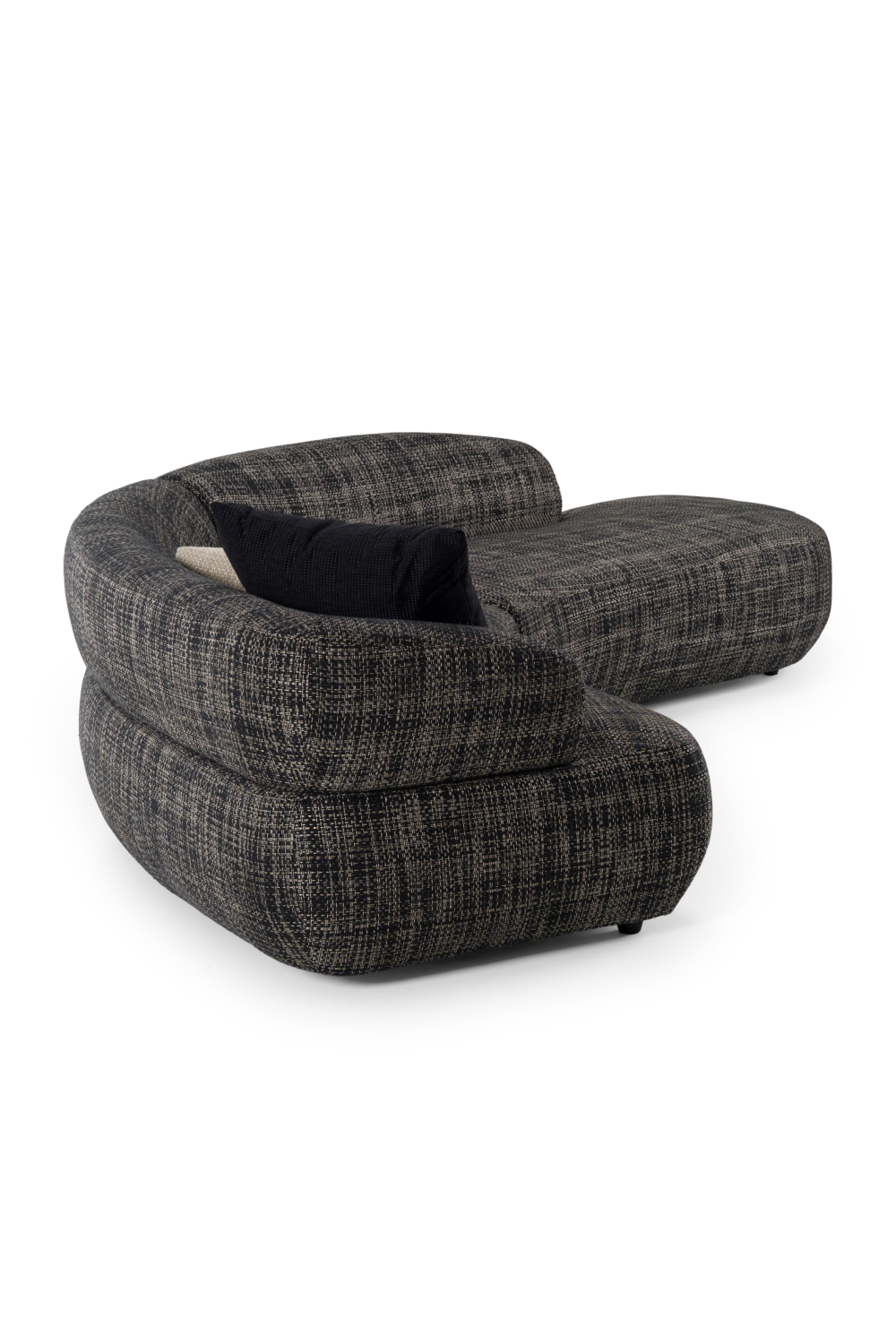 Curved Gray Sectional Sofa | OROA Modern Lakota | Oroa.com