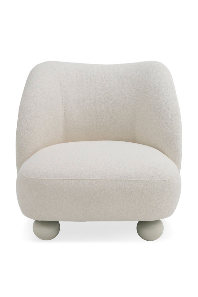 White Sloped-Back Accent Chair | OROA Modern Duran | Oroa.com