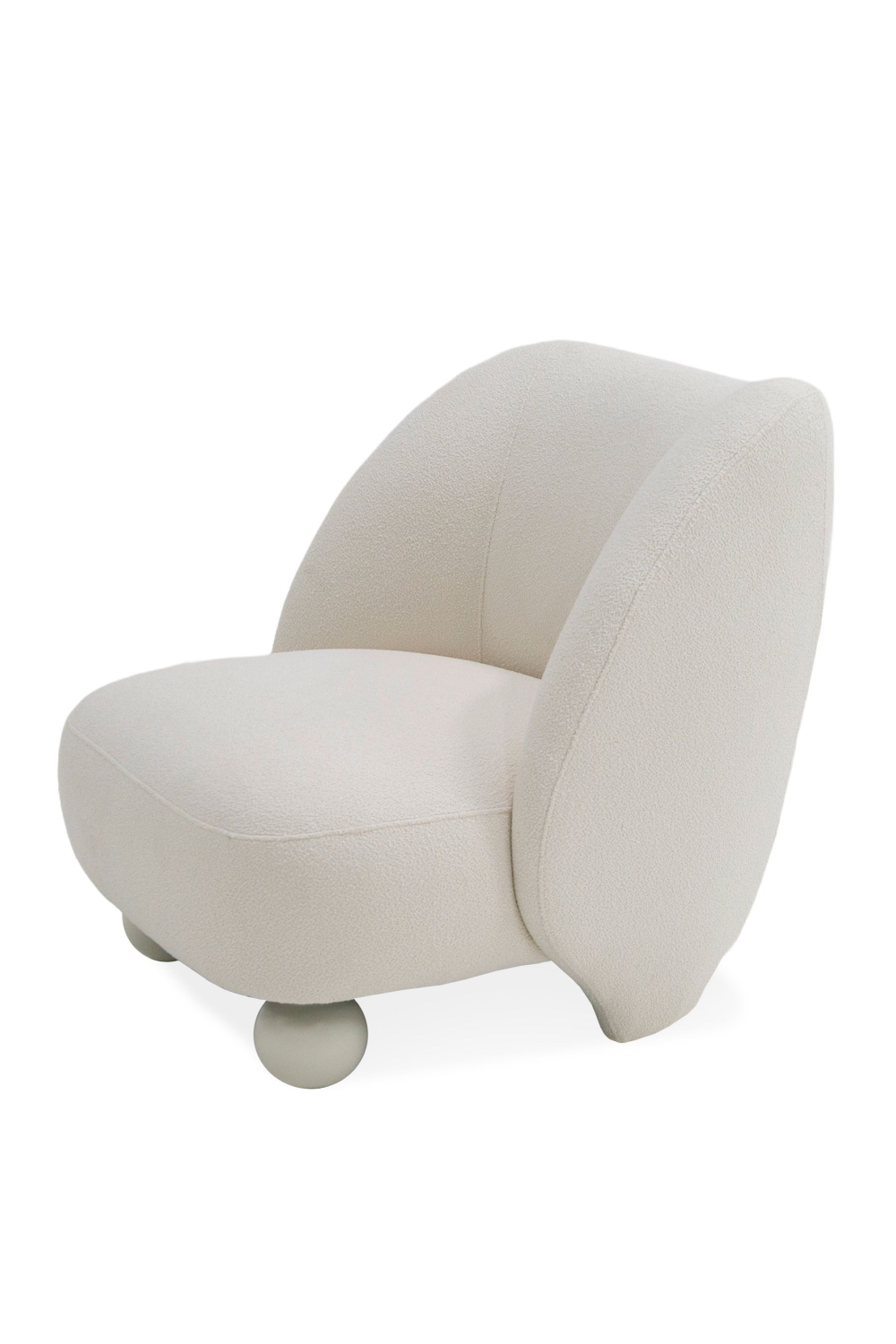 White Sloped-Back Accent Chair | OROA Modern Duran | Oroa.com