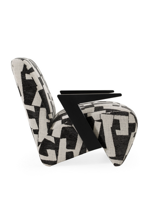 Black & White Patterned Accent Chair | OROA Modern Leana | Oroa.com