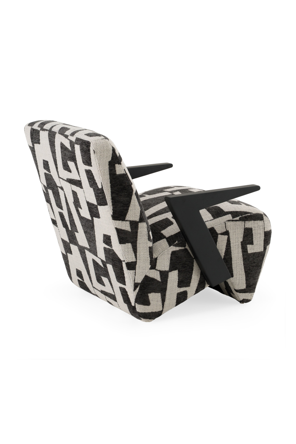 Black & White Patterned Accent Chair | OROA Modern Leana | Oroa.com