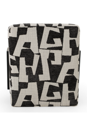 Black & White Patterned Accent Chair | OROA Modern Leana | Oroa.com