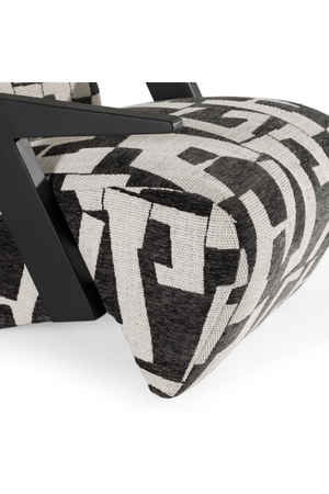 Black & White Patterned Accent Chair | OROA Modern Leana | Oroa.com