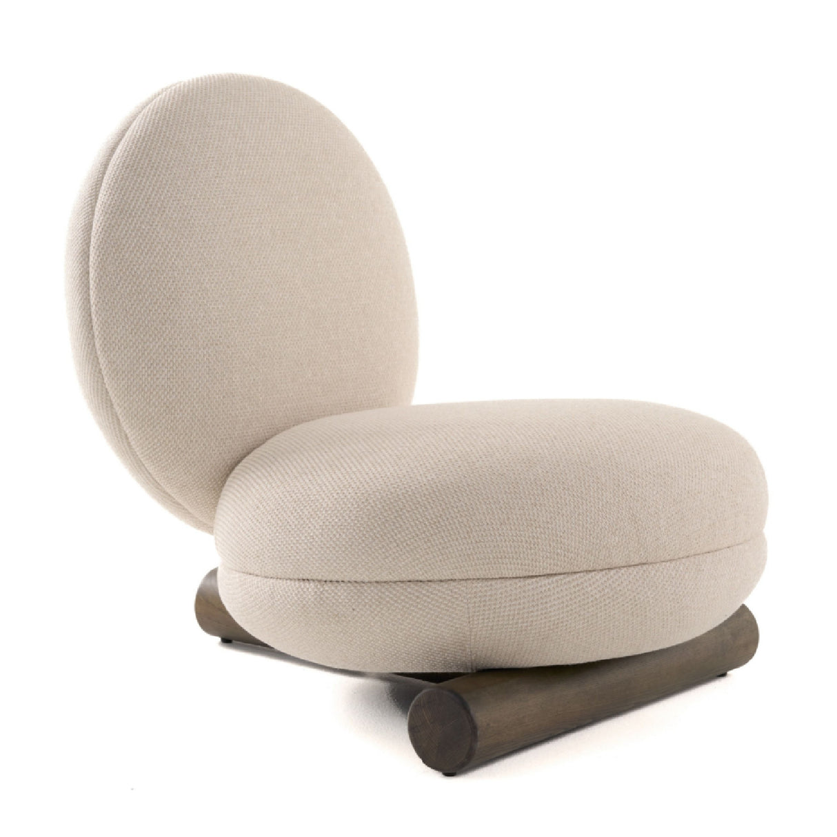 White Rounded Accent Chair | OROA Modern Minto