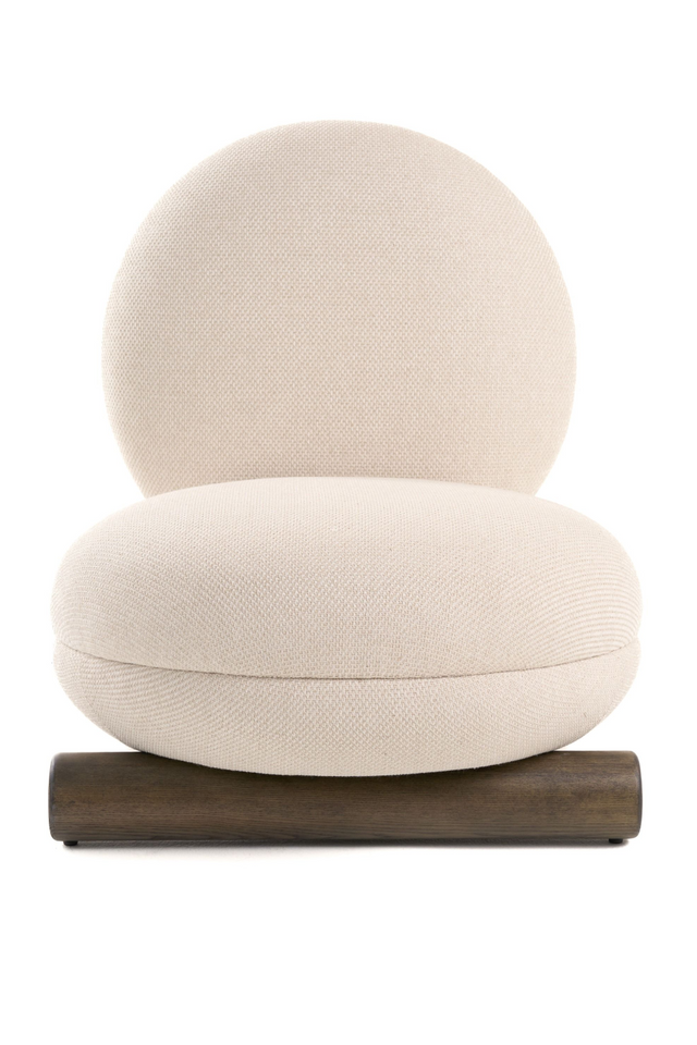 White Rounded Accent Chair | OROA Modern Minto | Oroa.com