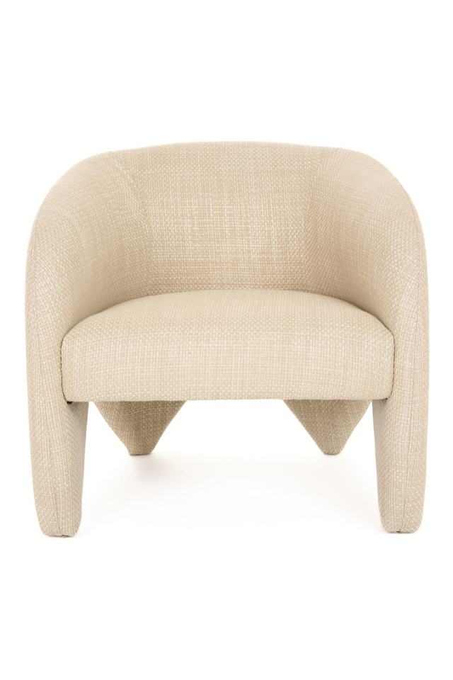 Beige Fabric Accent Chair | OROA Modern Halton | Oroa.com