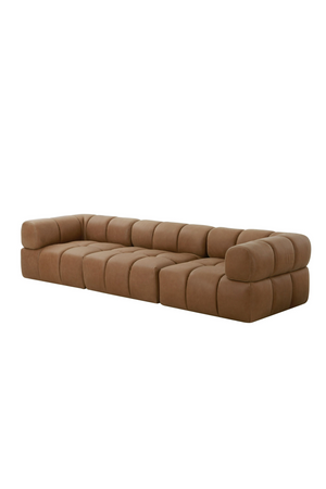 Brown Leather Armless Seat | OROA Modern Everest | Oroa.com