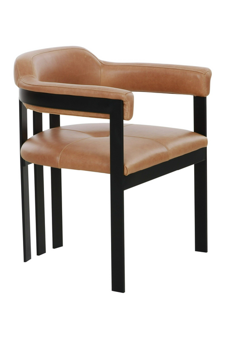 Brown Leather Dining Chair | OROA Modern Hazen | Oroa.com