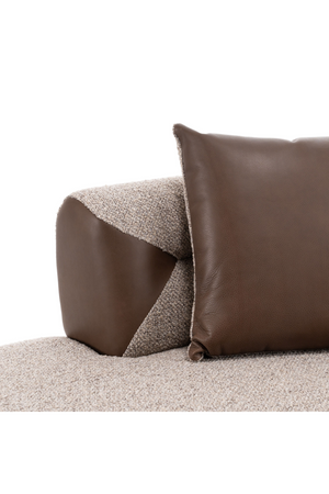 Brown Fabric Sectional Sofa | OROA Modern Plume | Oroa.com