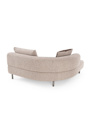 Brown Fabric Sectional Sofa | OROA Modern Plume | Oroa.com
