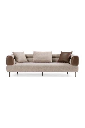 Brown Fabric Sofa | OROA Modern Plume | Oroa.com