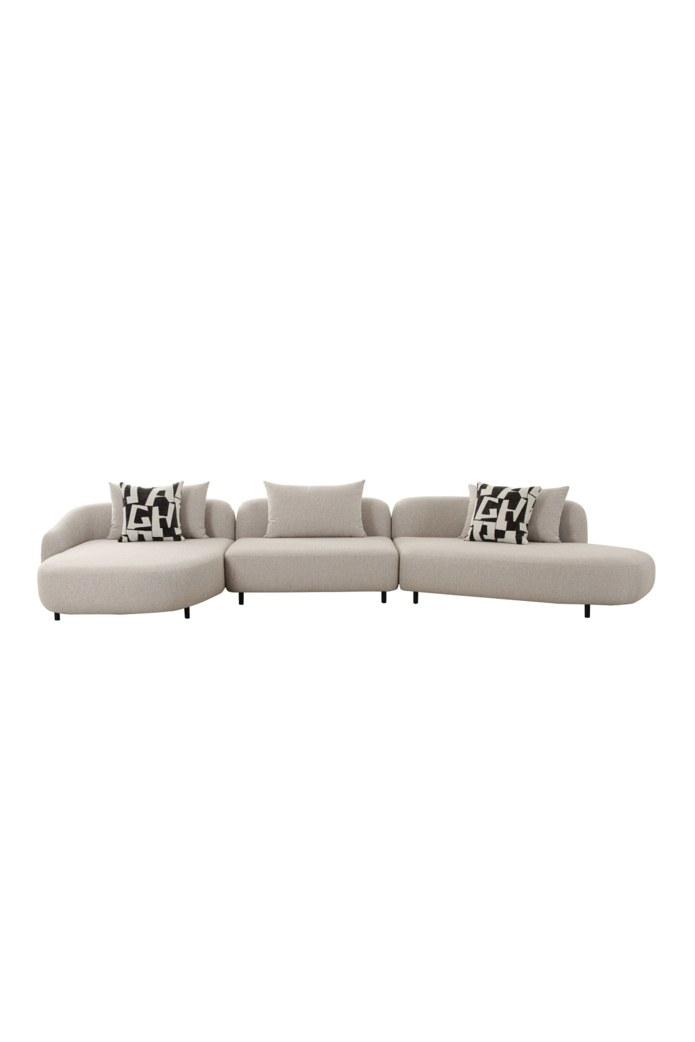 Beige Free-form Sectional Sofa | OROA Modern Marge | Oroa.com