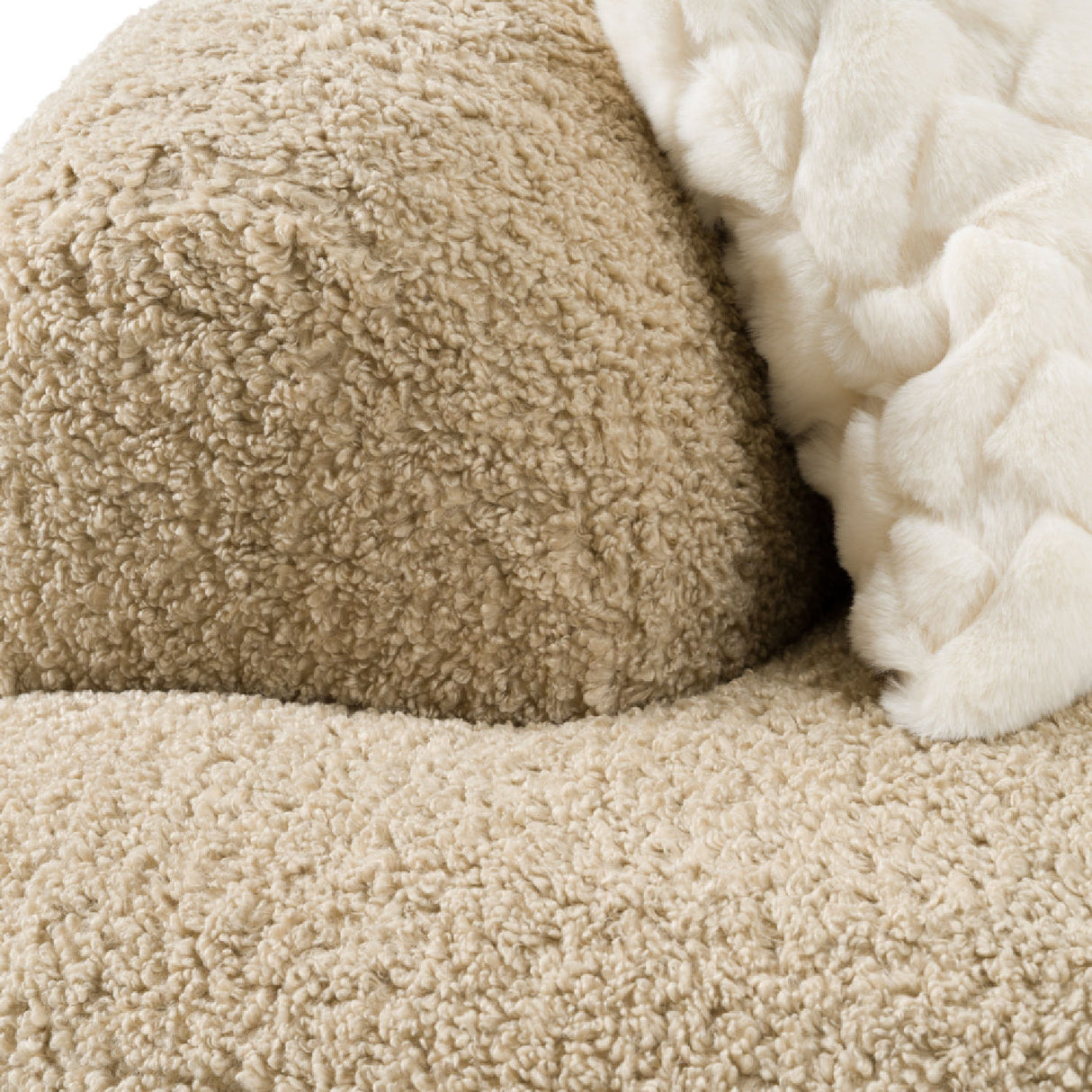   Tan Curved Sectional Sofa | Oroa.com