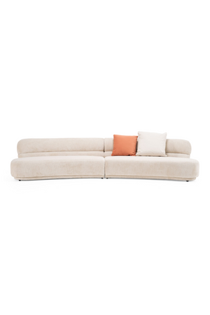 Beige Curved Sectional Sofa | OROA Modern Knight | Oroa.com