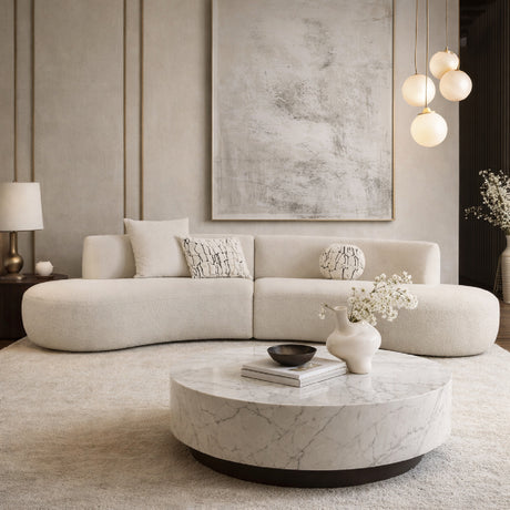   Curved Symmetrical Sectional Sofa | Oroa.com