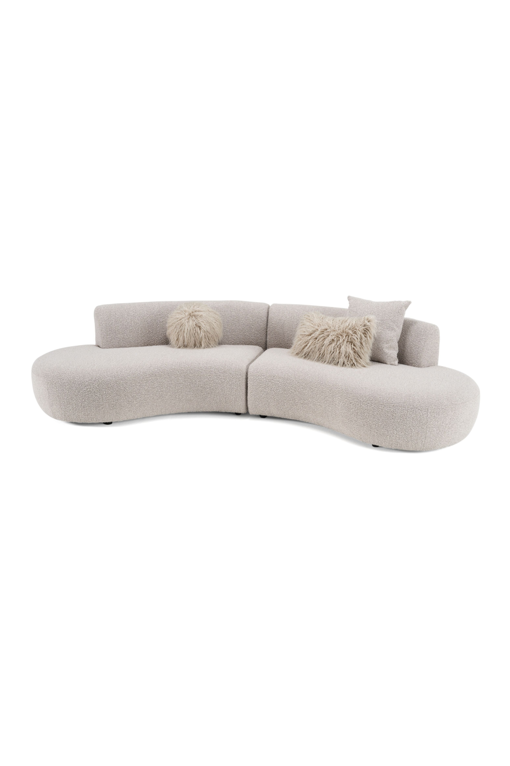 Curved Symmetrical Sectional Sofa | OROA Modern Weldon | Oroa.com