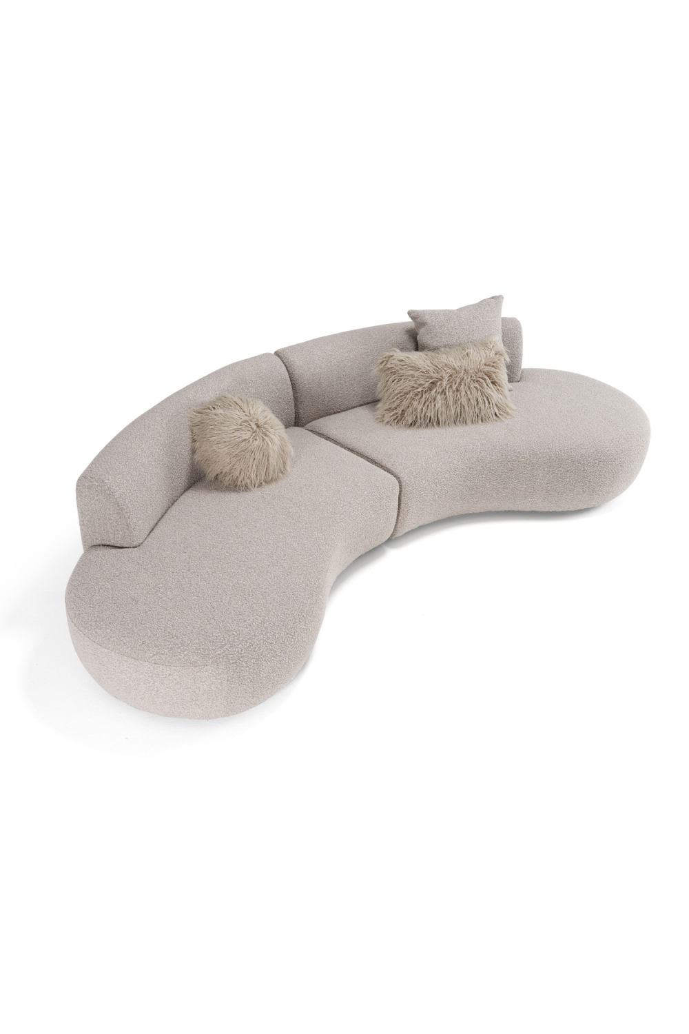 Curved Symmetrical Sectional Sofa | OROA Modern Weldon | Oroa.com
