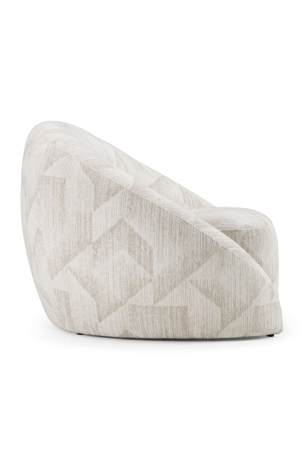 Beige Patterned Fabric Accent Chair | OROA Modern Gentle | Oroa.com