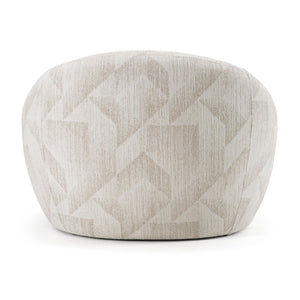   Beige Patterned Fabric Accent Chair | Oroa.com