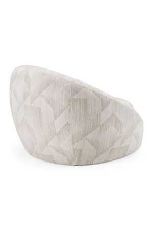 Beige Patterned Fabric Accent Chair | OROA Modern Gentle | Oroa.com