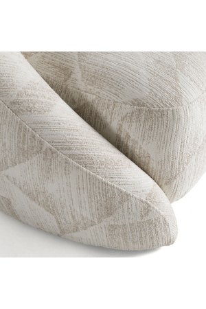 Beige Patterned Fabric Accent Chair | OROA Modern Gentle | Oroa.com