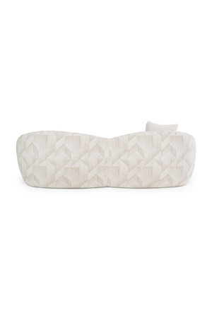 Beige Patterned Fabric Sofa | OROA Modern Gentle