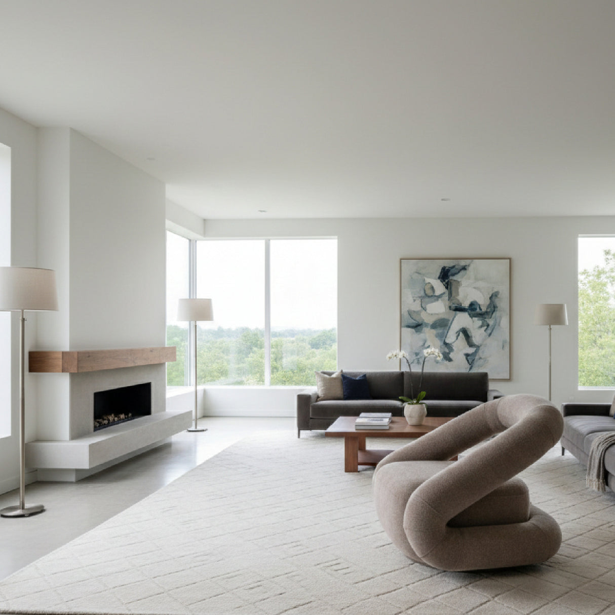  Brown Swivel Accent Chair | Oroa.com