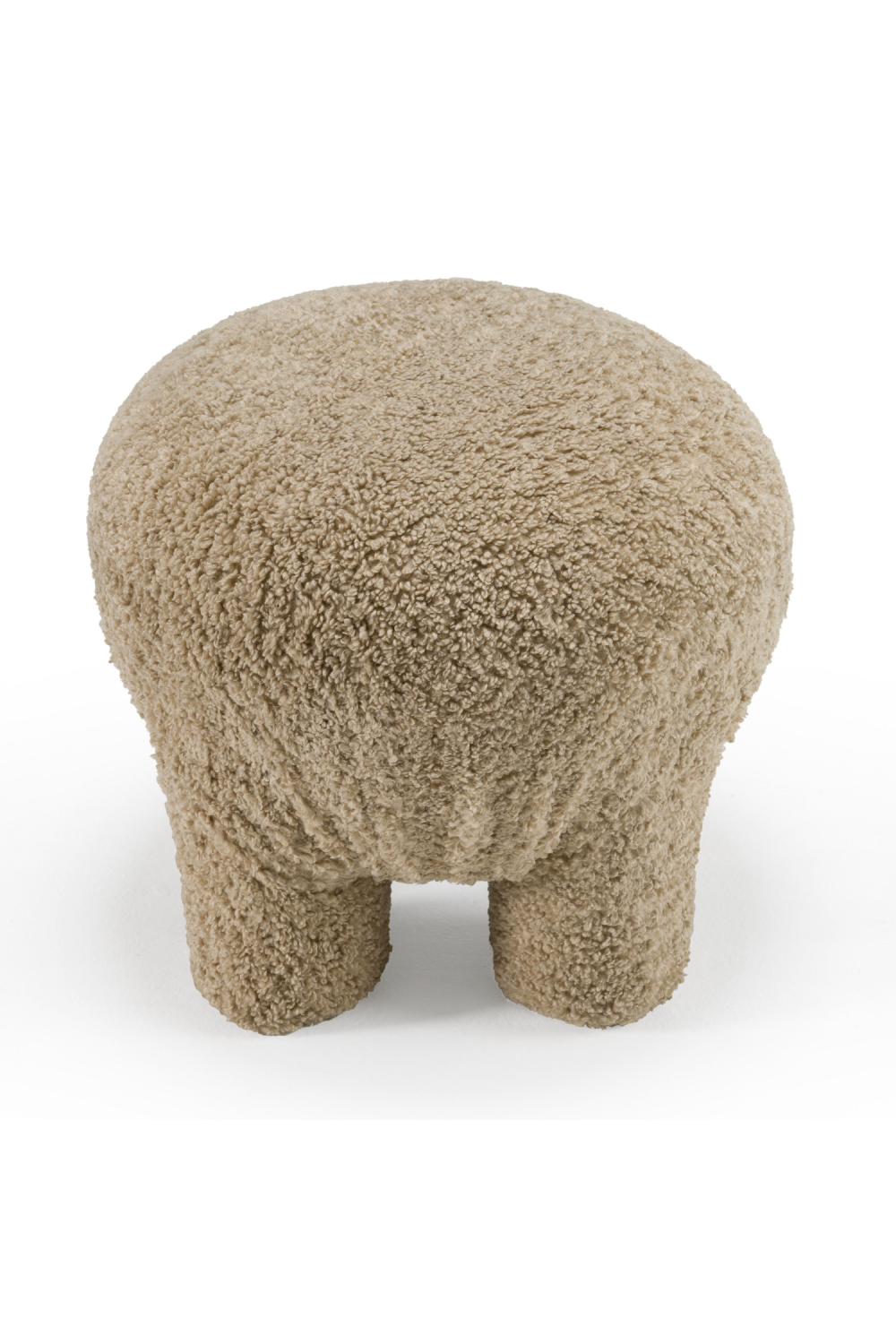 Tan Round Ottoman | OROA Modern Trevor | Oroa.com