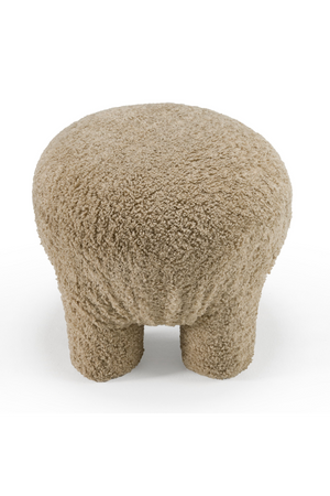 Tan Round Ottoman | OROA Modern Trevor | Oroa.com