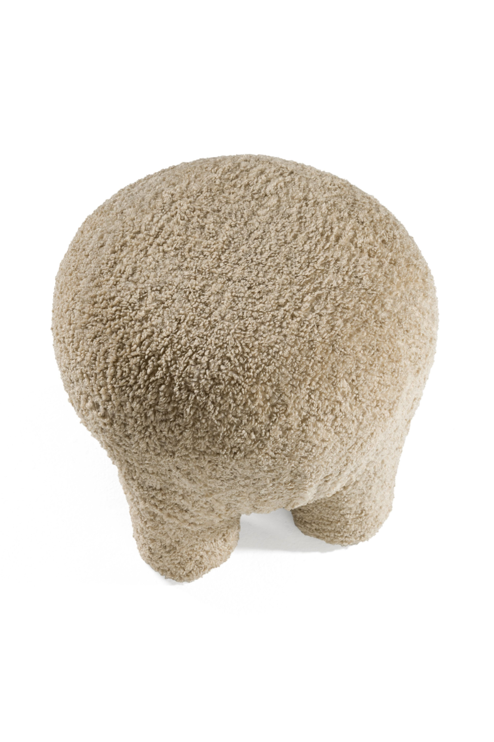 Tan Round Ottoman | OROA Modern Trevor | Oroa.com