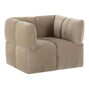   Taupe Modern Swivel Accent Chair | Oroa.com