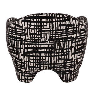   Black & Beige Patterned Accent Chair | Oroa.com