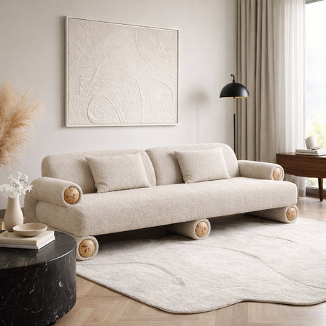   Beige Fabric Modern Sofa | Oroa.com