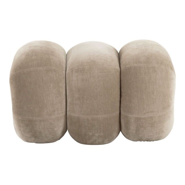 Taupe Fabric Ottoman | OROA Modern Archie | Oroa.com
