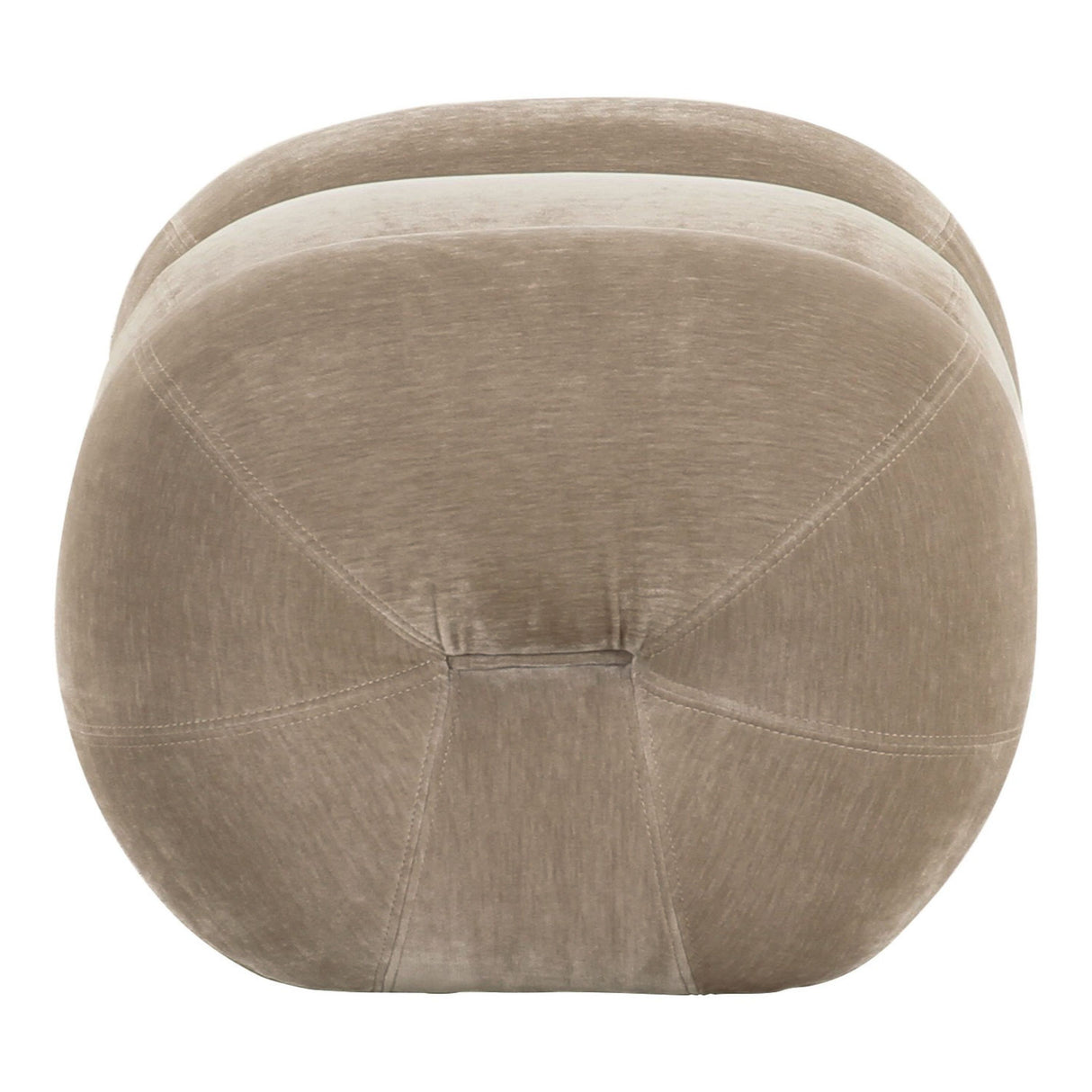   Taupe Fabric Ottoman | Oroa.com