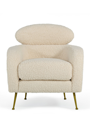 White Fur Lounge Chair | OROA Modern Altura | Oroa.com